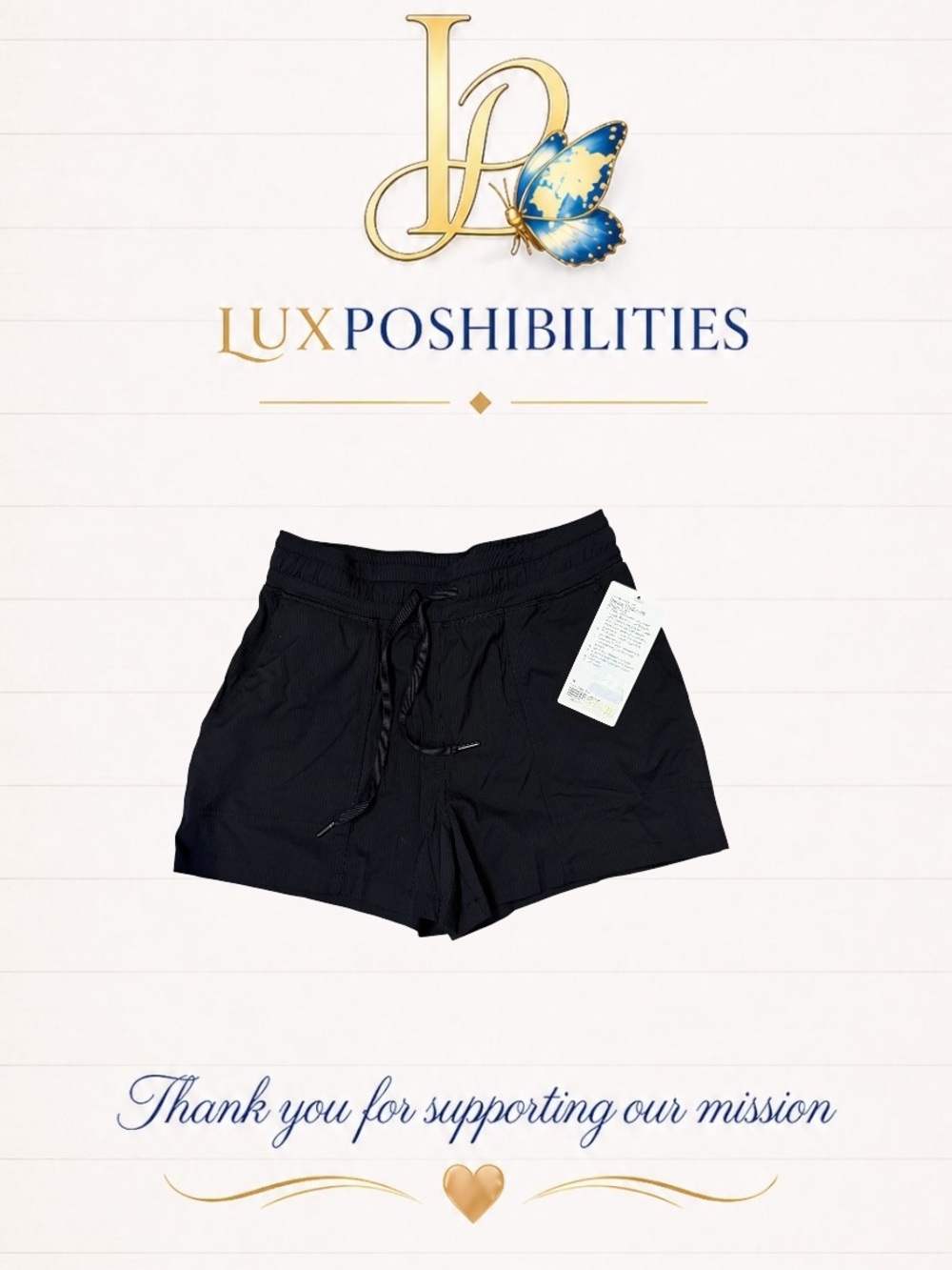 Lululemon NWT dance studio shorts size 6 3.5”